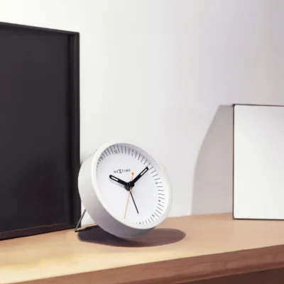 Desk Alarm Clock – White