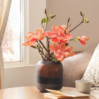 Asiatic Magnolia Faux Stem – Purple Pink