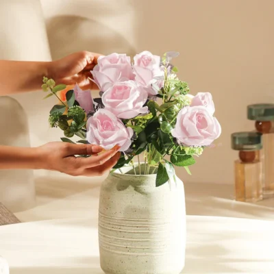 Merlin Roses Faux Stem – Light Pink