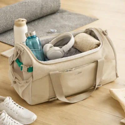 Reiki Gym Duffel Bag – Beige