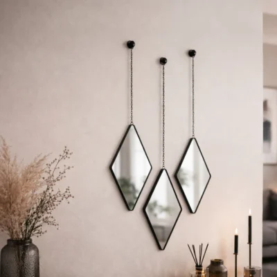 Dima Mirrors, Set of 3 – Black