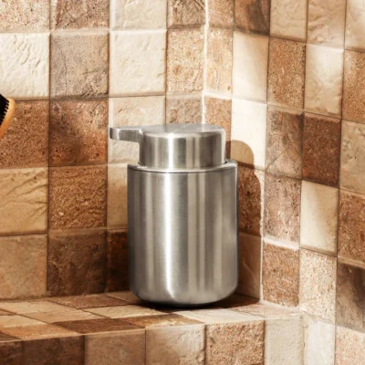 Ume Stainless Steel Soap Dispenser – Matte Steel