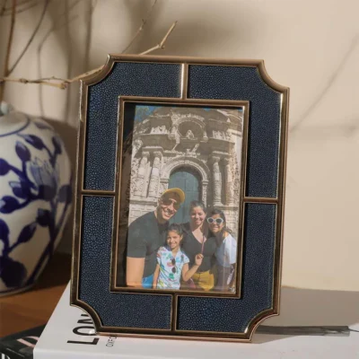 Valance Photo Frame Medium – Blue Gold