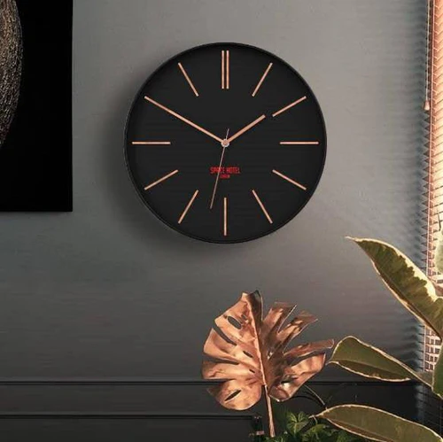 Sci-Fi Sid Wall Clock 35cm - Black