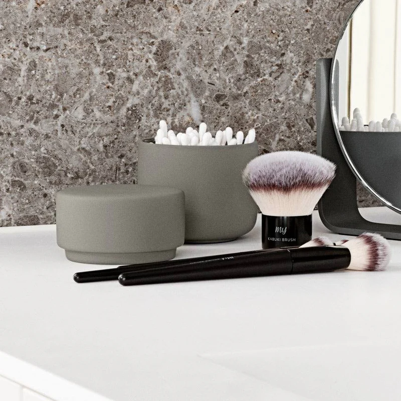 Ume Jar with Lid - Taupe